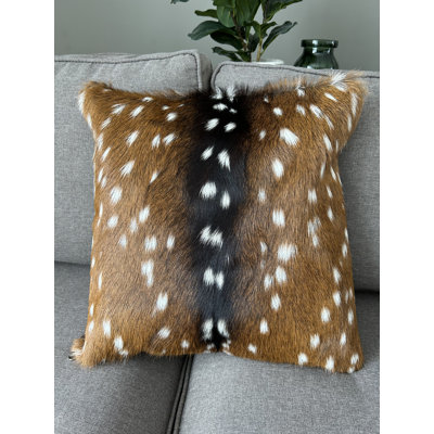 Deer hide pillow hotsell